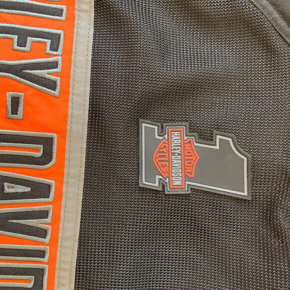 New Harley-Davidson Men's Trenton Colorbocked Mesh Riding Jacket Black  TALL 2XL - Picture 9 of 10